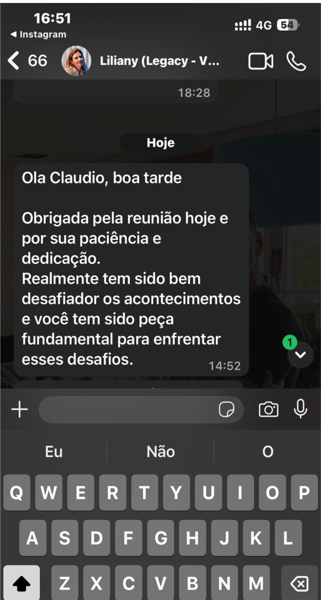 Mensagem de cliente do Impulsão Empresarial relatando resultado, print 9.